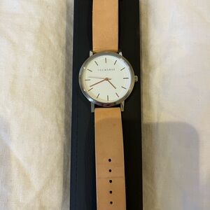 The Horse Beige Leather Strap Watch